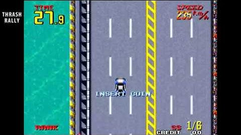 Thrash Rally / attract mode auto demo / Neo-Geo 1991