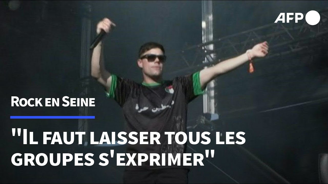 Rock en Seine: le groupe nord-irlandais Kneecap évoque sur scène la situation à Gaza | AFP
