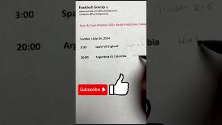 Euro & Copa America 2024 Finals Predictions Today | 7/14/2024