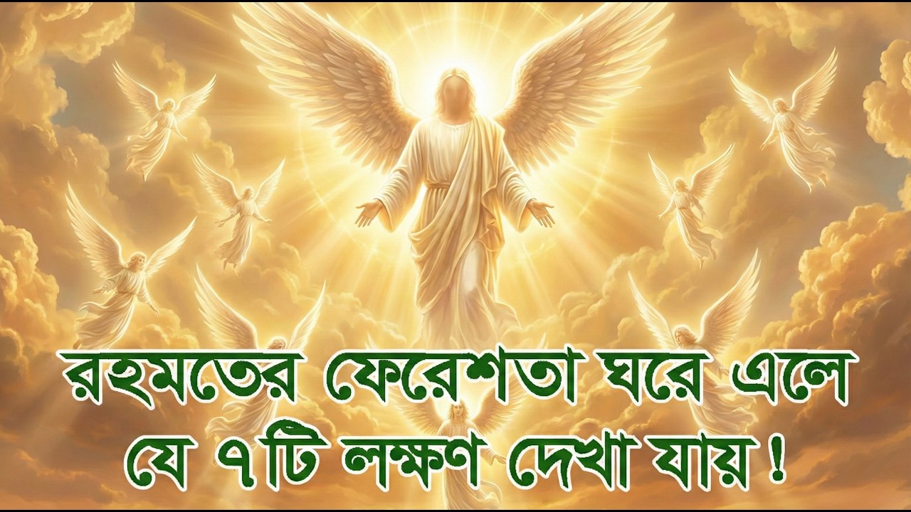 রহমতের ফেরেশতা ঘরে এলে যে ৭টি লক্ষণ দেখা যায়! 😱 শেষ ঘটনাটি আপনাকে কাঁদাবে#banglaislamicvideo