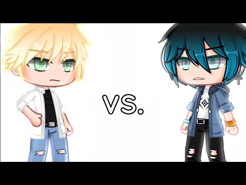 Adrien VS. Luka | Miraculous Ladybug「 Gacha Club 」