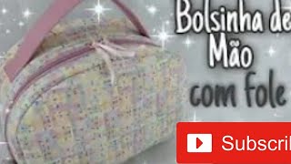 🌟Vamos aprender a fazer uma bolsa com fole? 🌟vou ensinar um truque do ziper🌟#iniciante