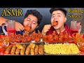 Butter chicken biryani cheesy chicken roll chicken masalafry lollipo asmr mukbang eating show