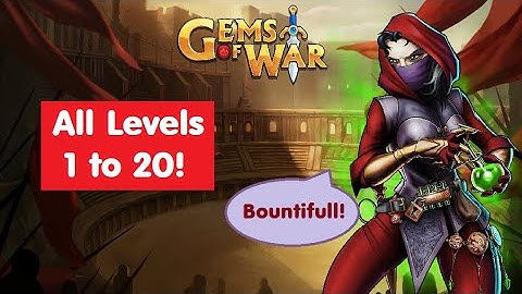 Gems of War Bounty Event All Levels 1-20 team guide and strategy!