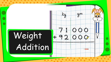 Maths - Weight Addition in decimals - English