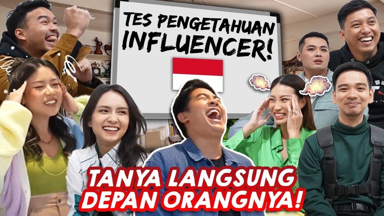 TES PENGETAHUAN YOUTUBER/INFLUENCER TENTANG INDONESIA! (GADGETIN, RIDWAN HANIF, ANGIE, TITAN, DLL)