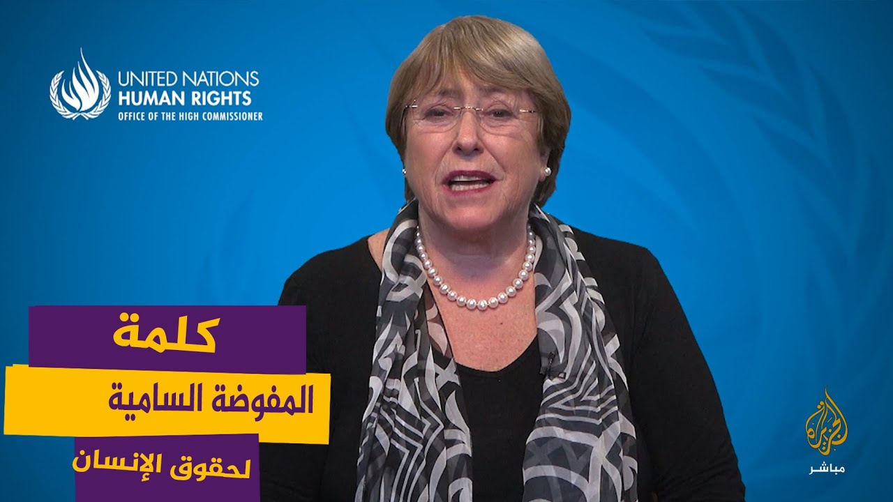 كلمة المفوضة السامية لحقوق الإنسان ميشيل باشليت في اليوم العالمي لحقوق الإنسان