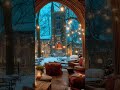 Cozy Winter Castle ❄️ Ambient Music & Crackling Fireplace #shorts