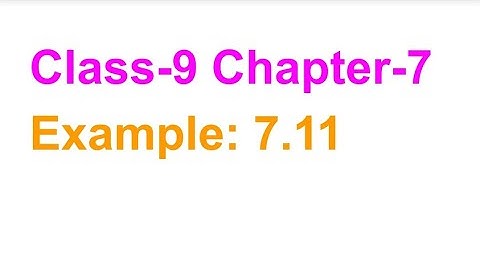 TN Class-9 Maths Chapter-7 Mensuration Example: 7.11