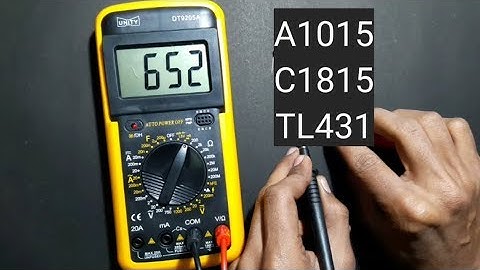 How to check TL431 with multimeter || How to check A1015/C1815/TL431 Transistor