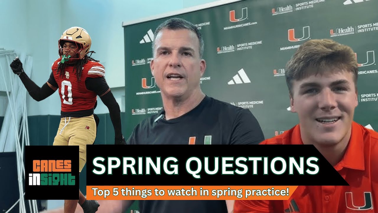 CanesInSight PM: Top 5 Questions of Spring Practice! (with predictions)