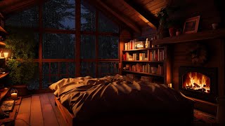 Healing The Soul and Sleep Better Instantly in 3 Minutes with Sounds Heavy Rain on Window at Night