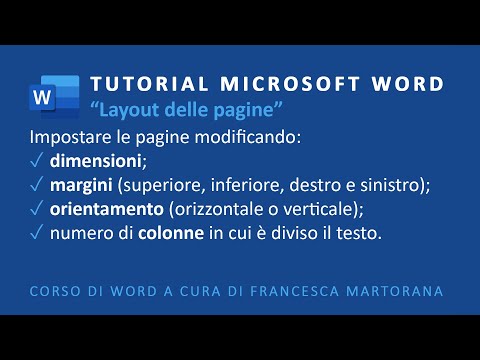 WORD | Microsoft 365 - Tutorial 18: Layout delle pagine