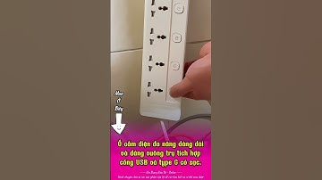 Ổ cắm điện đa năng dáng dài và dáng vuông trụ tích hợp cổng USB và type C có sạc nhanh, công suất 25