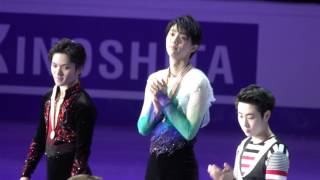 2017 WC Men Victory Ceremony - Yuzuru Cut （2）