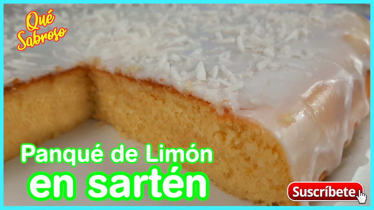 EN SARTÉN, SIN BATIDORA Y SIN HORNO❗ Panqué de Limón del Starbucks - Rápido y Sabroso