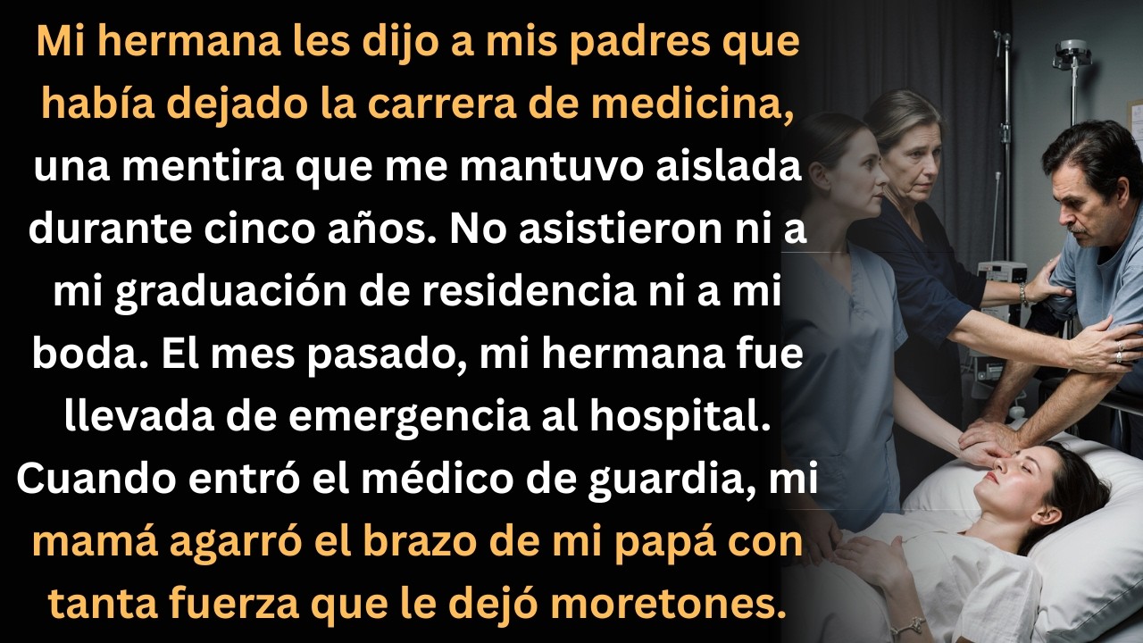 Mi hermana me borró de mi familia con una mentira… hasta que la emergencia reveló todo.