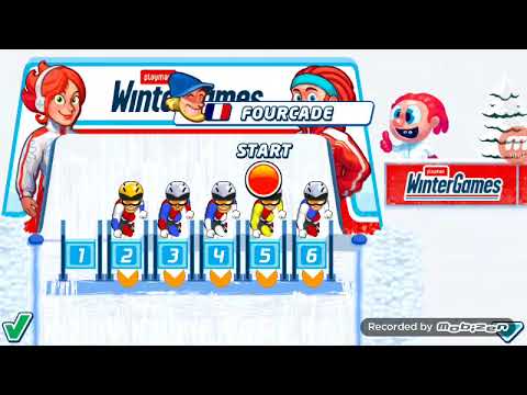 Турнир биатлонистов в игре Playman Winter Games.