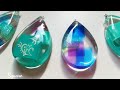 レジン◇セリアのシェイプモールドでスクエア重なる綺麗めペンダントを作る✨resin/accessory/Pendant of stacked the Square