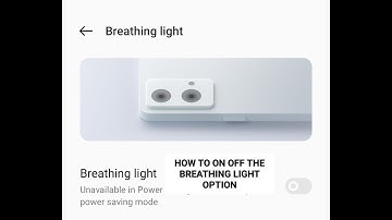 How to on off and edit the Breathing Light in Oppo Reno 7 pro