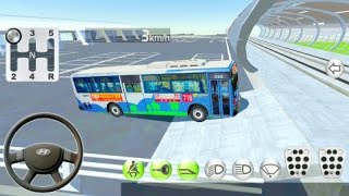 3D Driving Class #1-Hyundai Bus Drive in Railway Station & city-Android Gameplay screenshot 4