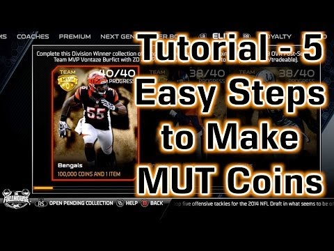 Madden NFL 25 - Tutorial - 5 Easy Steps To Make MUT Coins!