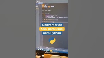 Conversor de XML para Excel com Python | #shorts