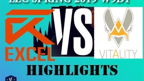 XL vs VIT Highlights LEC Spring Split 2019 W9D1 Excel Esports vs Team Vitality