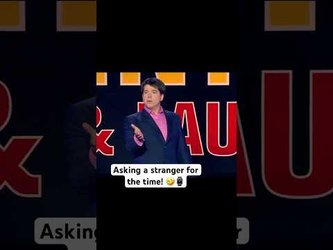Asking a stranger for the time!