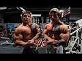 Whos the stronger twin chest day