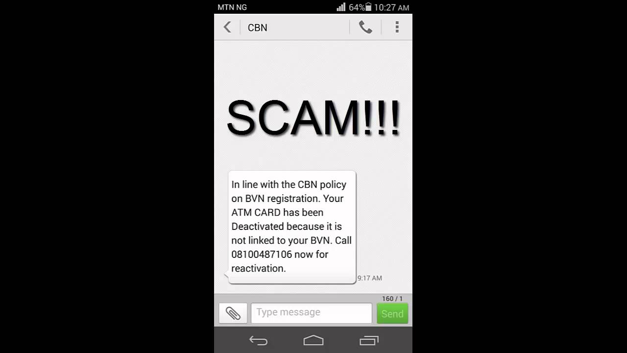 Call Conversation between me and a Scammer on BVN ATM