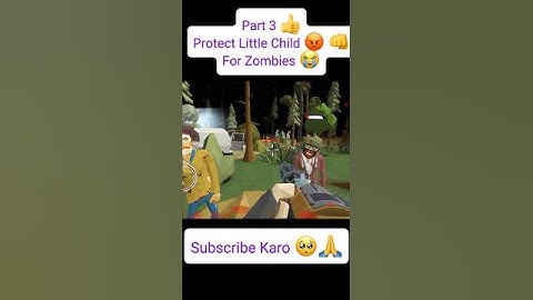 The Walking Zombie 2 : Shooter 🧟 Onlain Game ☠️ Part 3 Protect Little Child For Zombies 😡👊 #shorts