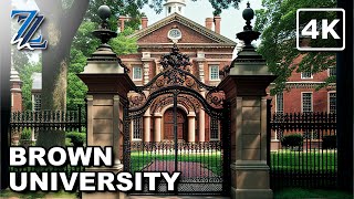 [4K] Walking around Brown University (natural sounds)