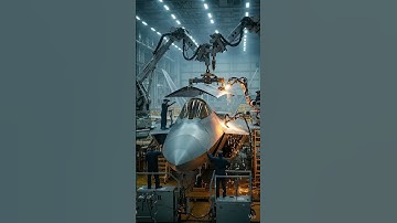 Future Winging It: Robotic arms flawlessly #shorts #FighterJet #Robotics #Manufacturing #EpicBuild