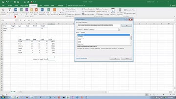 Excel 2016: The DCOUNT and DCOUNTA Functions