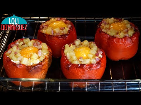 Video: Pimientos Rellenos Con Relleno De Patata