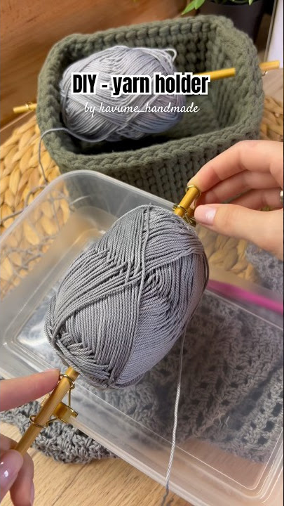 Portable Wrist Yarn Holder for Knitting Crochet Yarn Wood Bowl