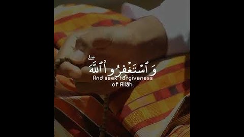 واستغفروا الله إن الله غفور رحيم | سورة المزمل | القارئ ناصر القطامي
