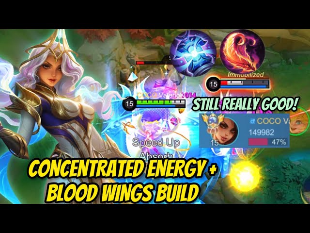 CONCENTRATED ENERGY + BLOOD WINGS BUILD IS STILL PRETTY GOOD! | Valesmeralda | MLBB class=