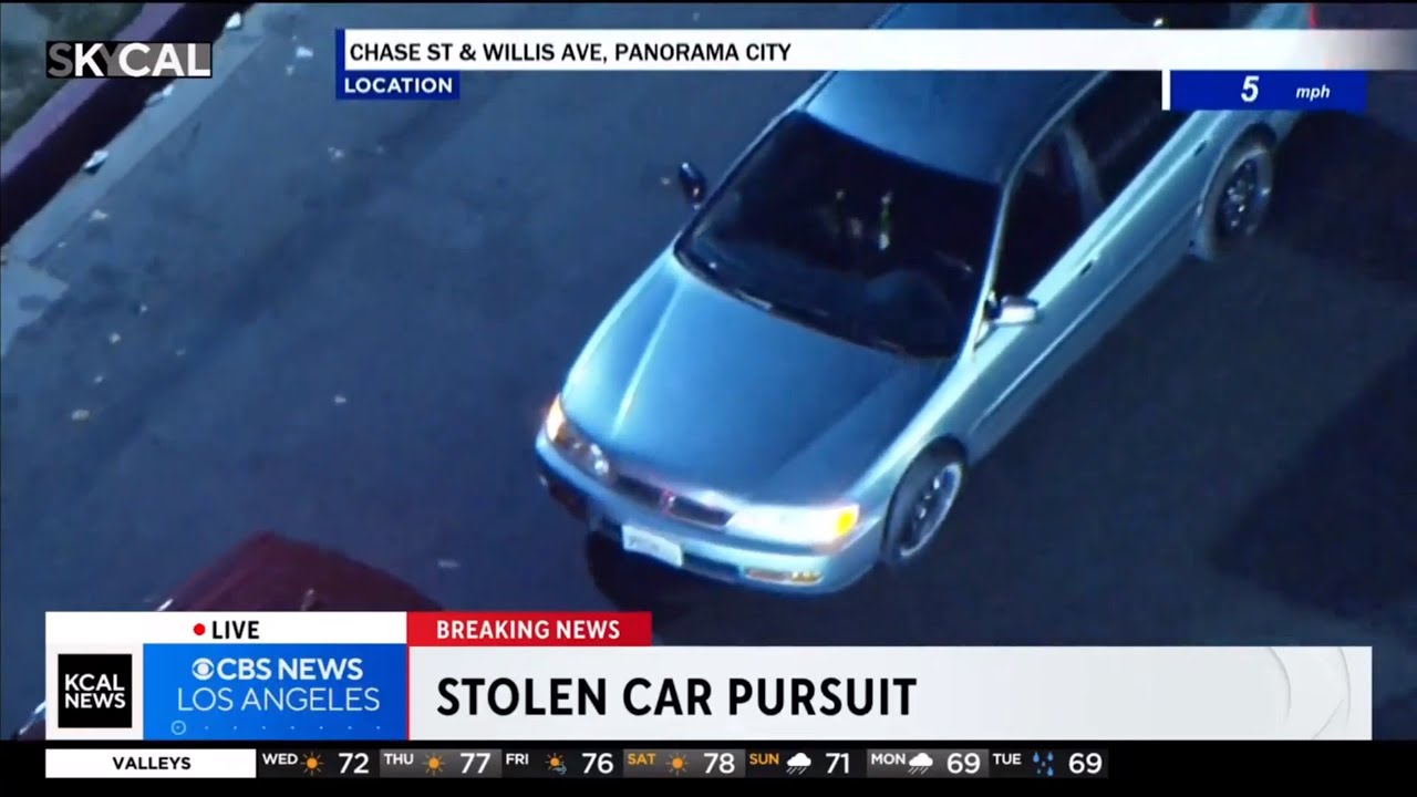 LIVE Police Chase In LA - YouTube
