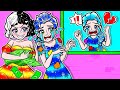 Beauty Paper Dolls - Good Frozen Daughter vs Unjust Mother Dress Up Story