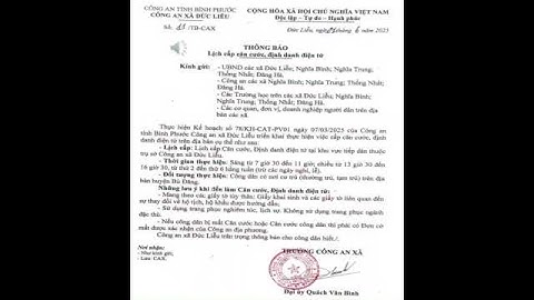 Lịch cấp Căn cước, Định danh điện tử