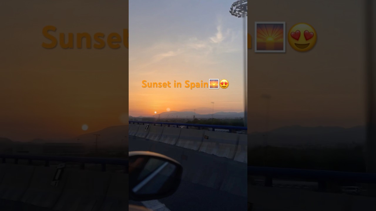 Sunsets in Spain are spectacular 😍🌅