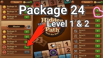 Roll the ball Hidden path || Master  || package 24 || Level 1 || Level 2 || All Level
