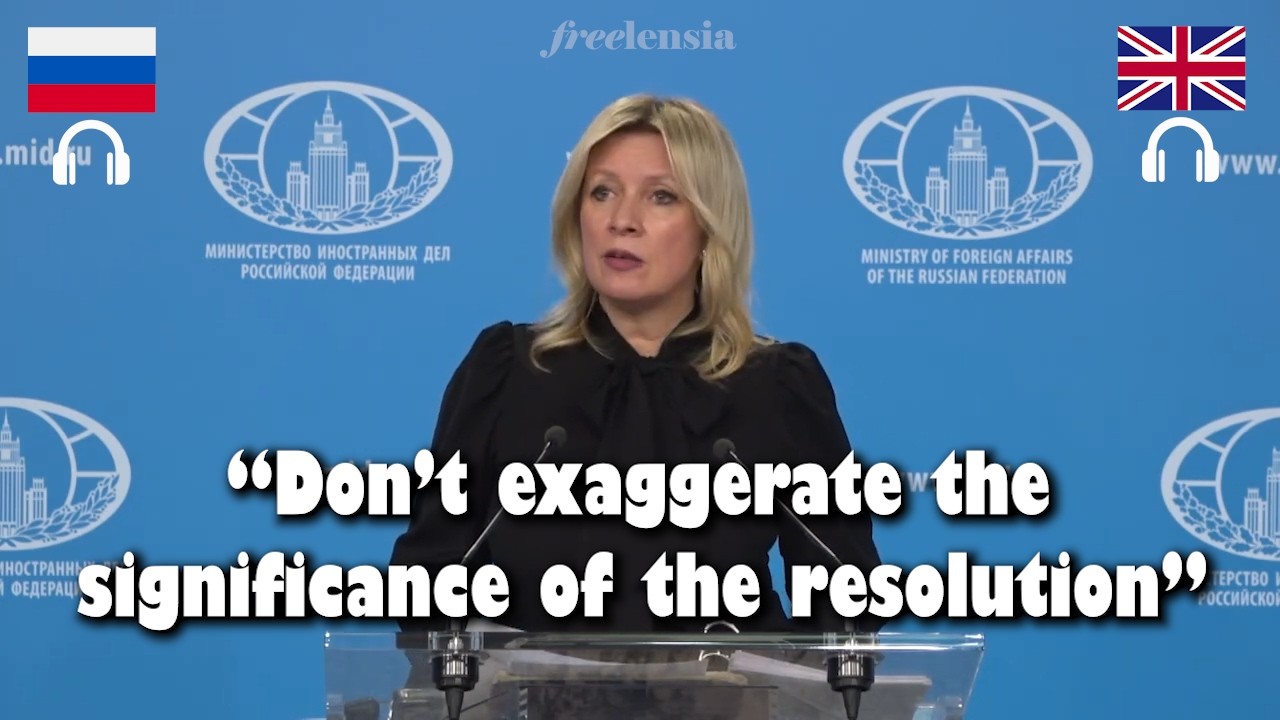 Россия отвечает на резолюцию ООН о прекращении огня в Украине