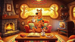 Scooby Doo’s Lazy Autumn Day 🍁💤  Peaceful Lofi Jazz, Warm Fireplace & Relaxing Background Ambience screenshot 5