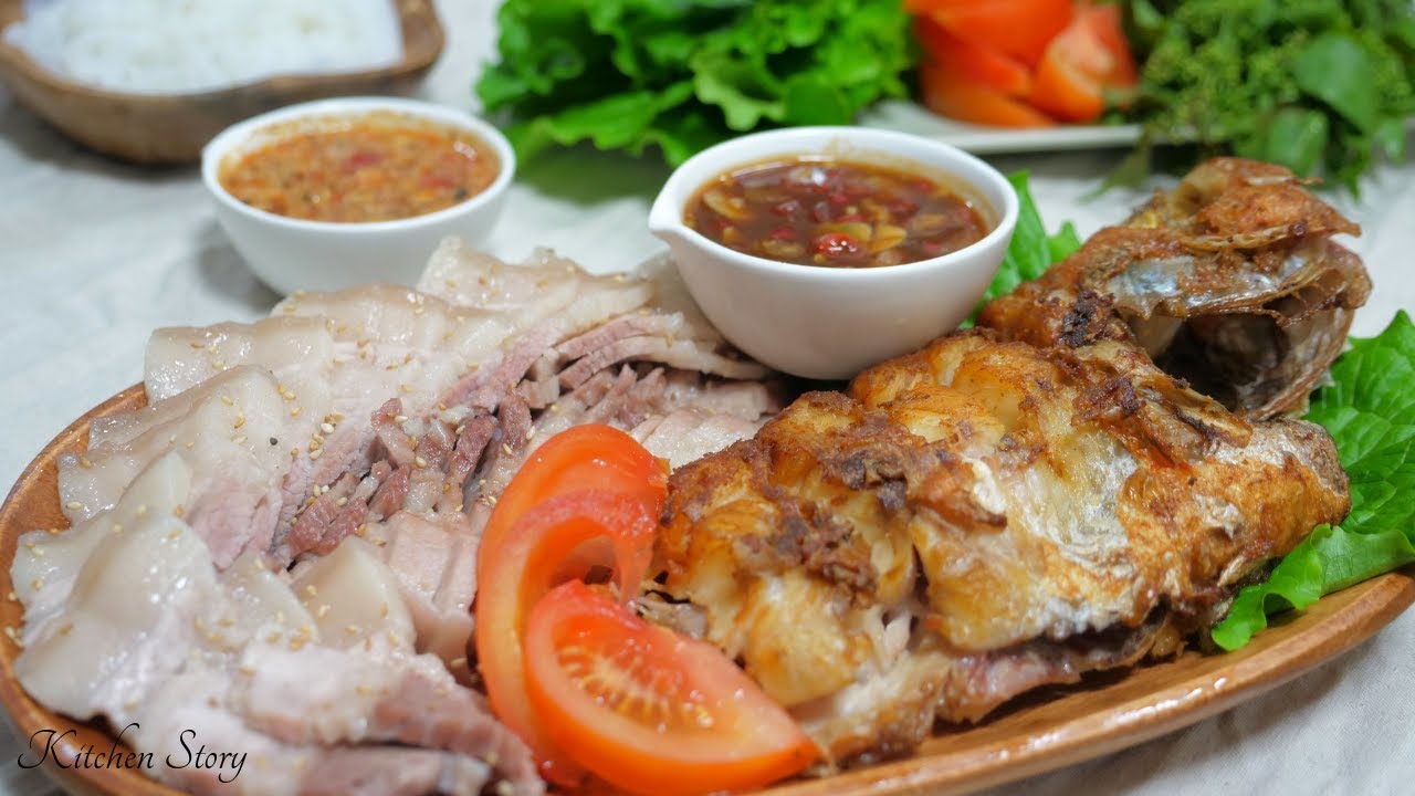 ត្រីបំពង ទឹកត្រីអំពិលទុំ&ទឹកត្រីផ្អែម Deep Fried Fish with Sweet Tamarind Sauce [Kitchen Story