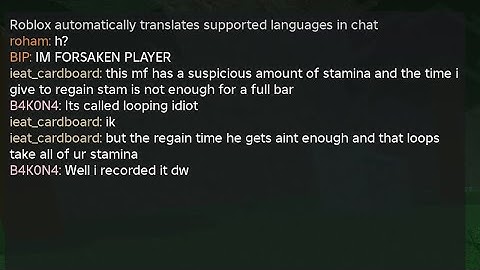 Dude thinks I’m Stamina Hacking | ROBLOX DOOMED BY FATE