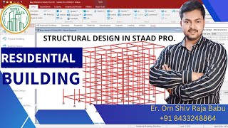G+2 Building Design in STAAD Pro Connect Edition: Step-by-Step Guide for Beginners! #civilraja