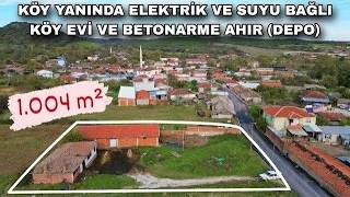 2383- Köy Yaninda Elektri̇k Ve Suyu Bağli 1.004 M² Köy Evi̇ Ve Betonarme Ahir